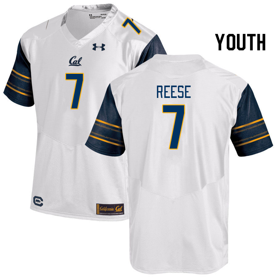 Youth #7 David Reese California Golden Bears College Football Jerseys Stitched Sale-White